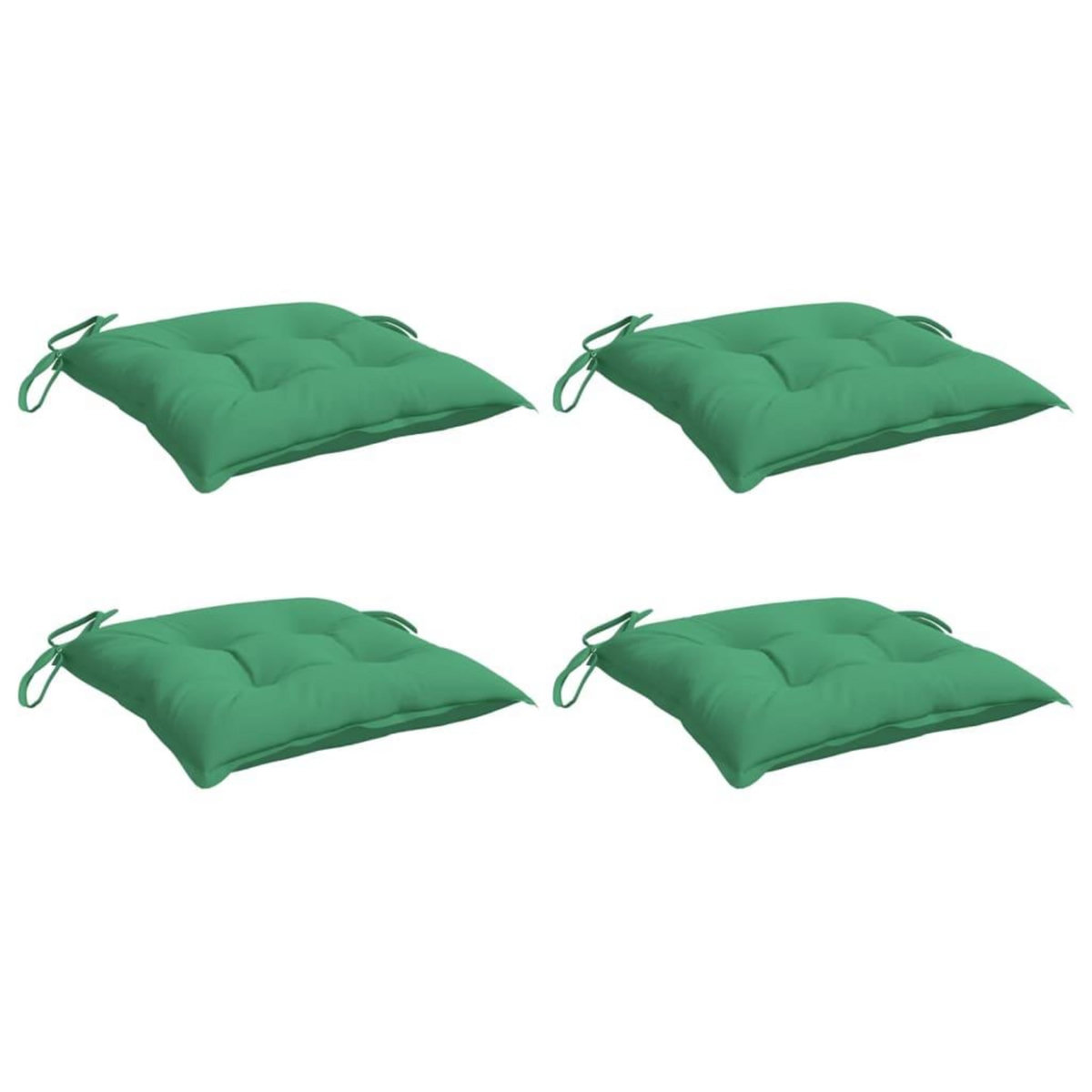 VIDAXL Coussins de palette lot de 4 vert 50x50x7 cm tissu oxford