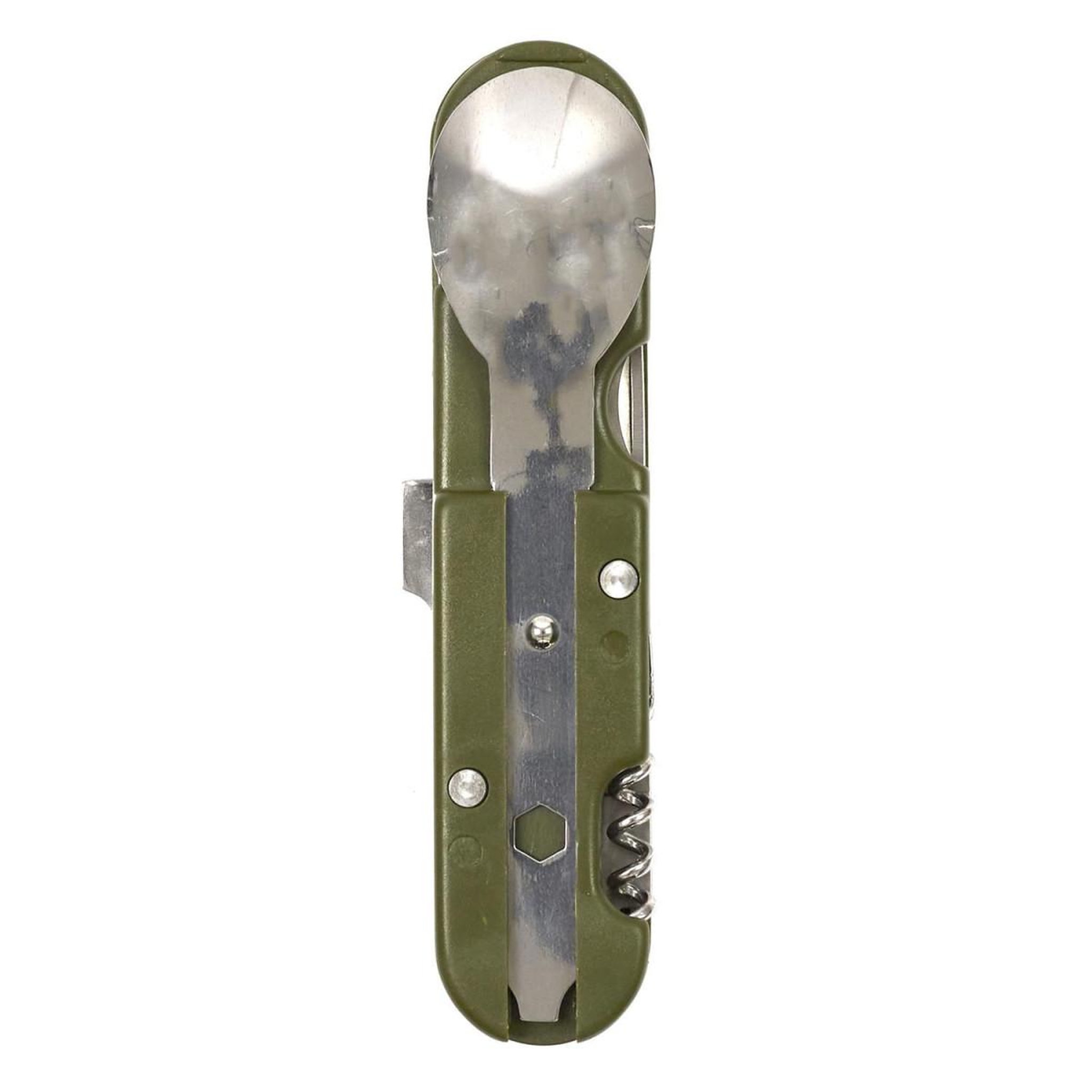 Je cherche une idee Couverts multifonction  5 en 1  14cm vert