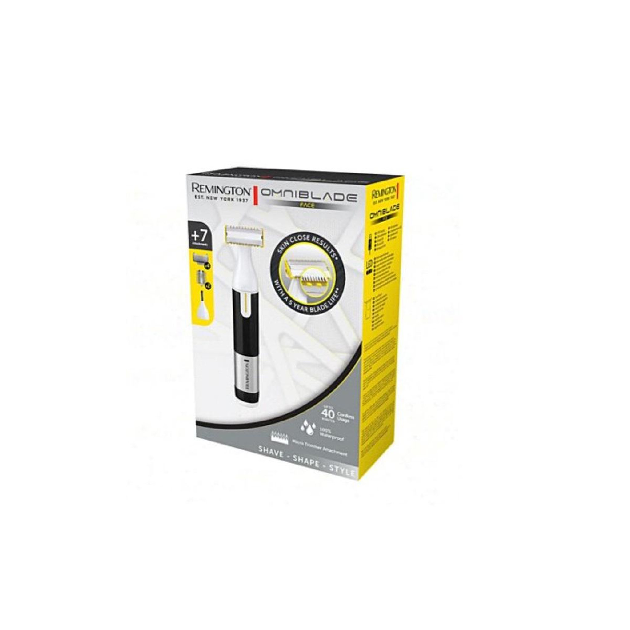 Voir la diapositive 4 : REMINGTON Tondeuse à barbe rechargeable étanche - hg2000