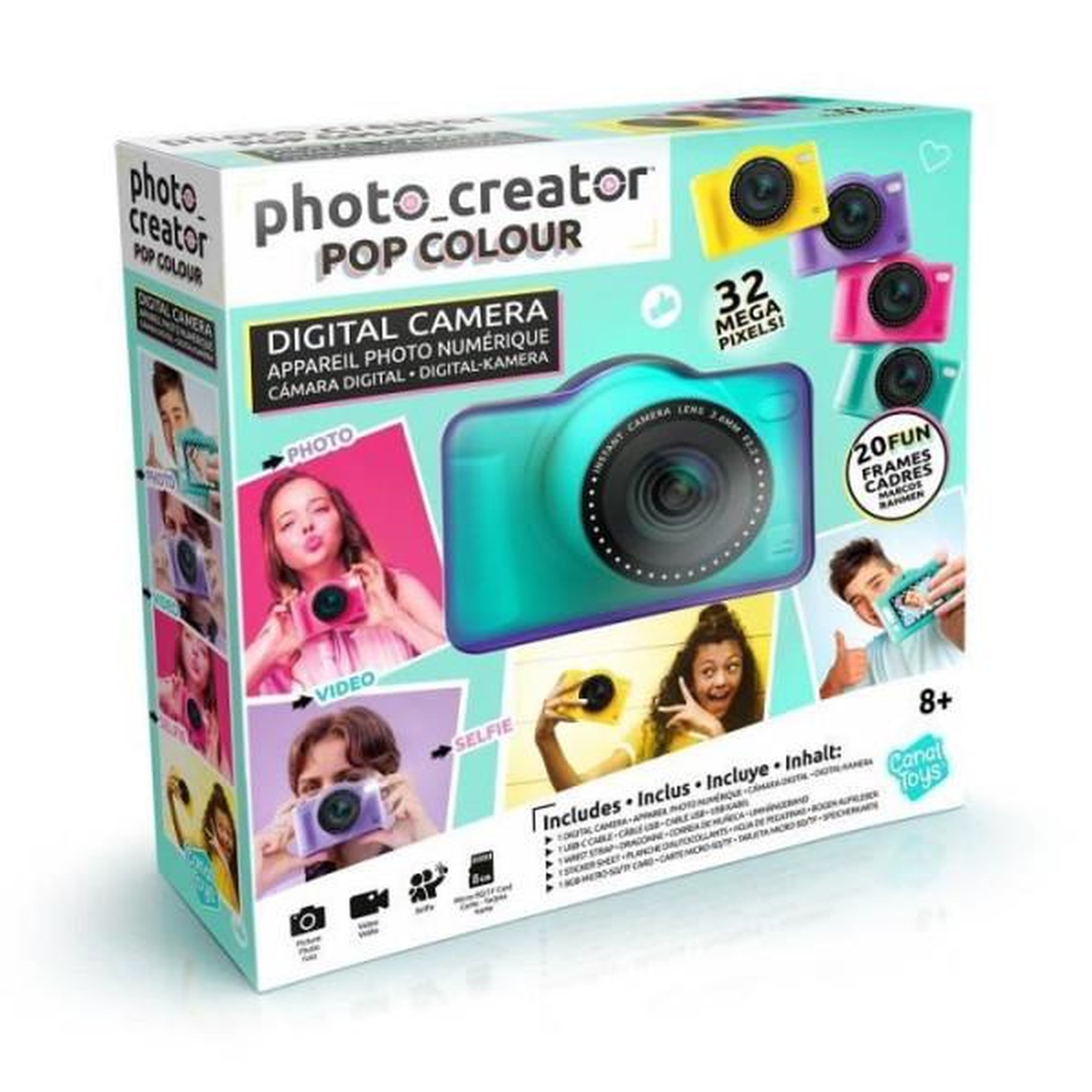 Voir la diapositive 6 : Canal Toys Canal toys - photo creator -appareil photo numérique pop couleur vert- avec carte sd 8go incluse - clk 043