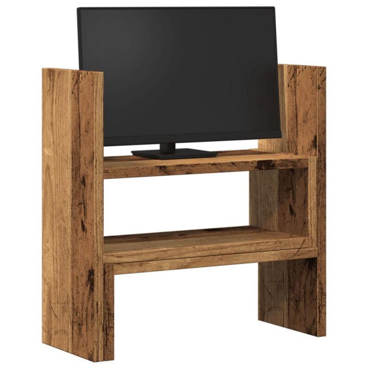 VIDAXL Organisateur de bureau réglable vieux bois bois d ingénierie