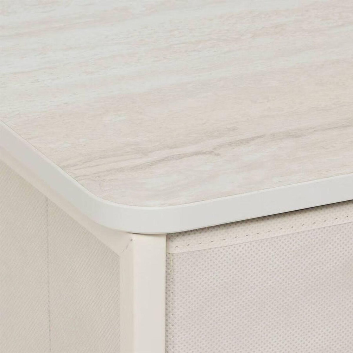 FIVE Commode basse 5 tiroirs TISSA - Beige