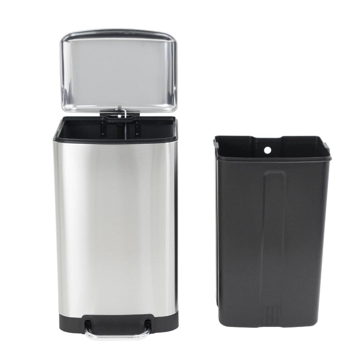 Kitchen move Poubelle à pédale 40l inox - bat-97249