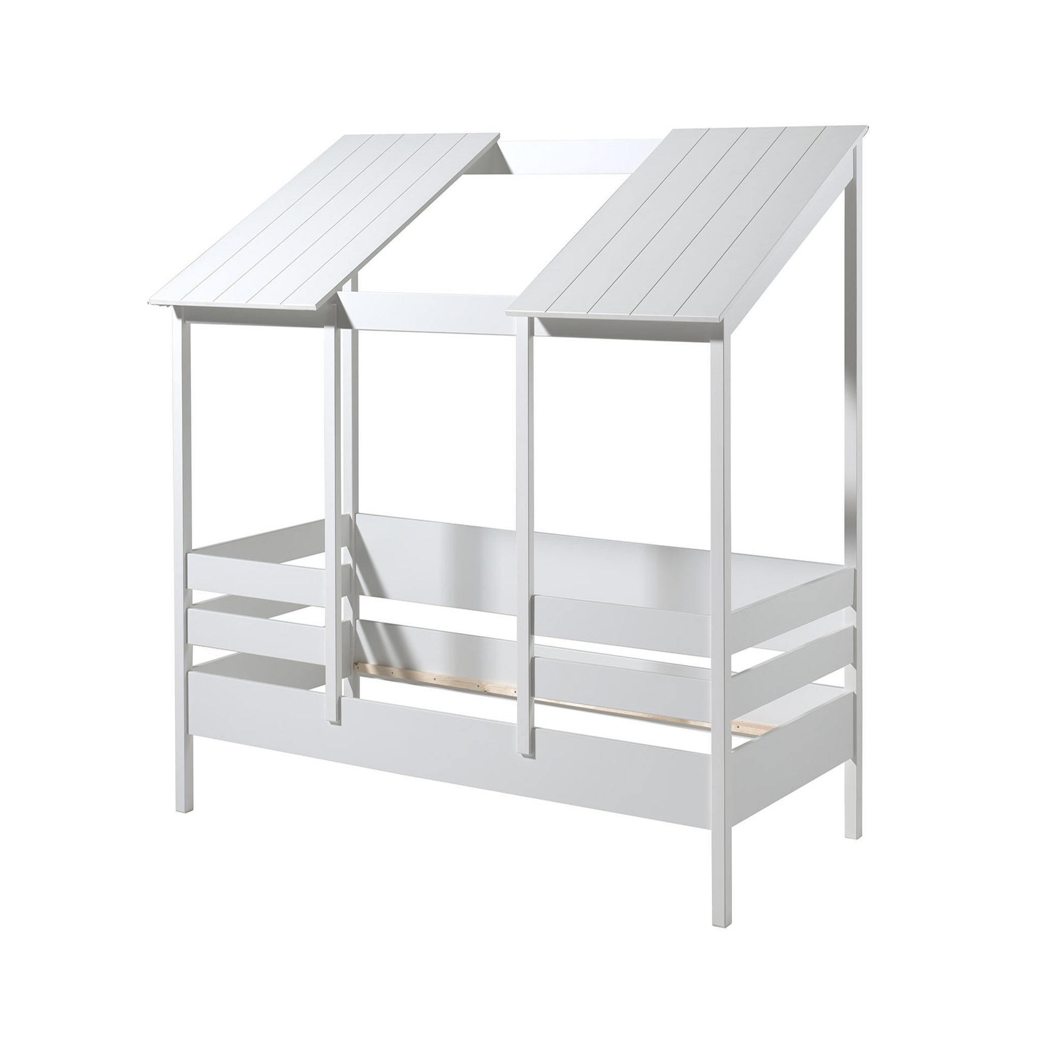 Lit cabane 90x200cm avec toit ouvert CASA
