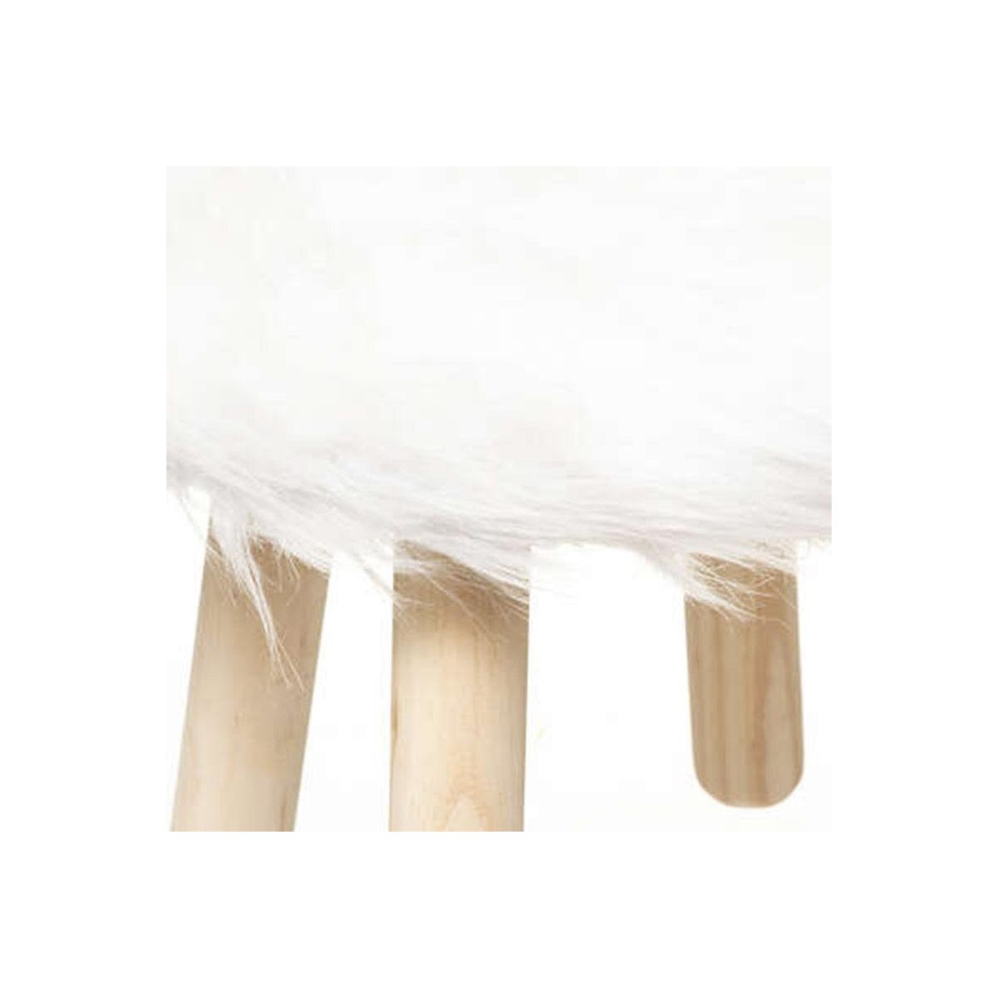 Voir la diapositive 2 : Atmosphera Kids Tabouret Enfant Lapin  Forêt  38cm Blanc