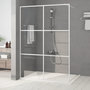 Voir la diapositive 1 : VIDAXL Paroi de douche Blanc 140x195 cm Verre ESG transparent