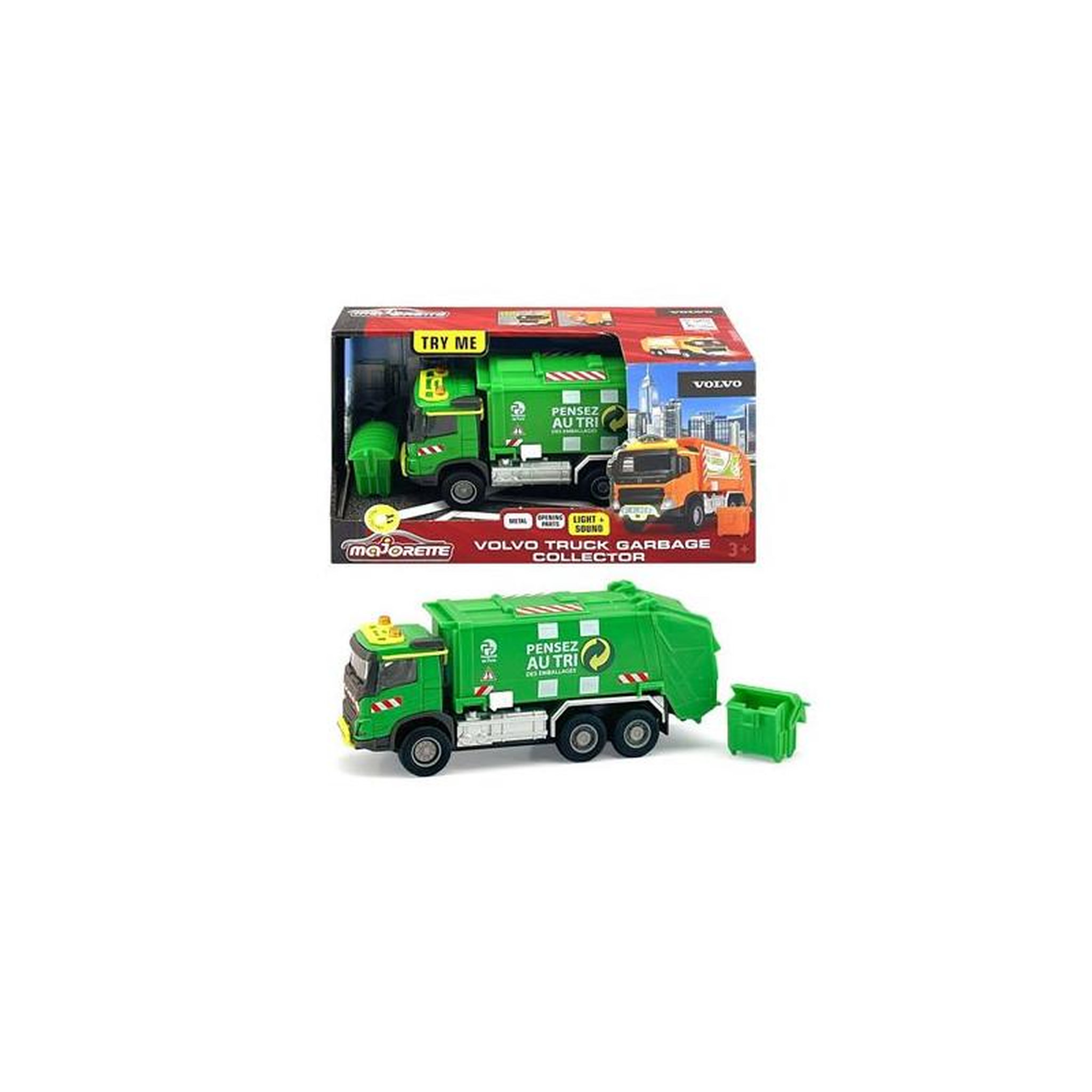 Majorette Véhicule Majorette GS Volvo Camion Poubelle 19 cm