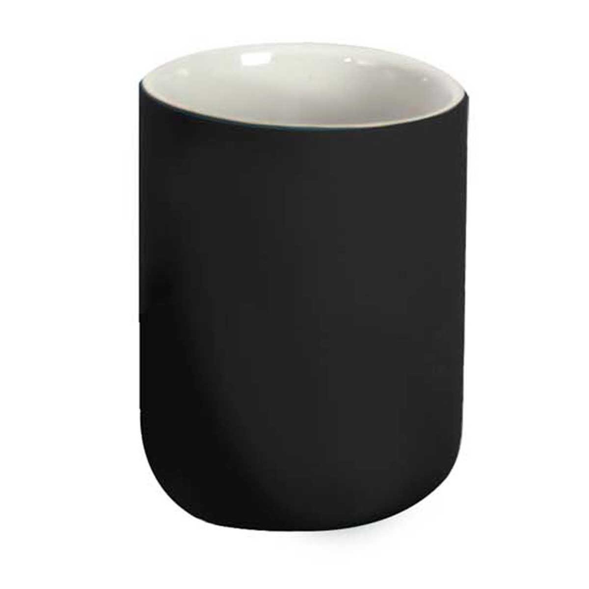 Voir la diapositive 1 : Douceur d'Intérieur Gobelet brosse à dents  mambo  9cm noir