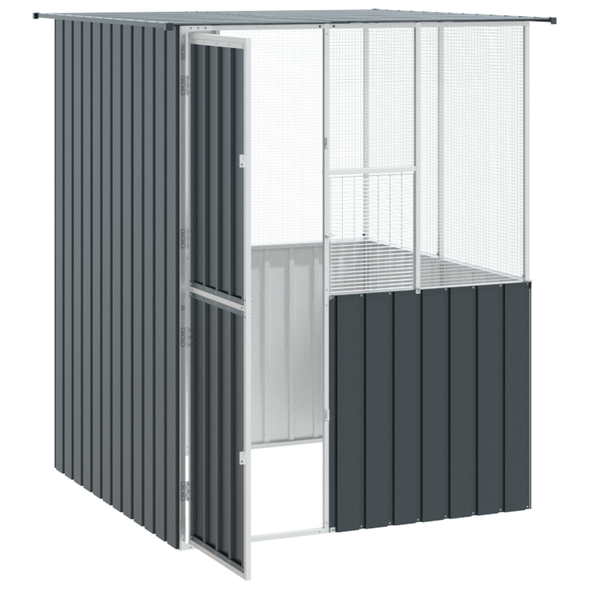 Voir la diapositive 4 : VIDAXL Cage à oiseaux moderne pour l extérieur