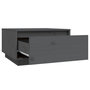 Voir la diapositive 4 : VIDAXL Table basse Gris 55x56x32 cm Bois massif de pin