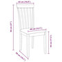 Voir la diapositive 6 : VIDAXL Chaises a manger coussins 2 pcs marron bois massif caoutchouc