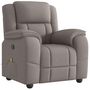 Voir la diapositive 2 : VIDAXL Fauteuil de massage inclinable Taupe Tissu
