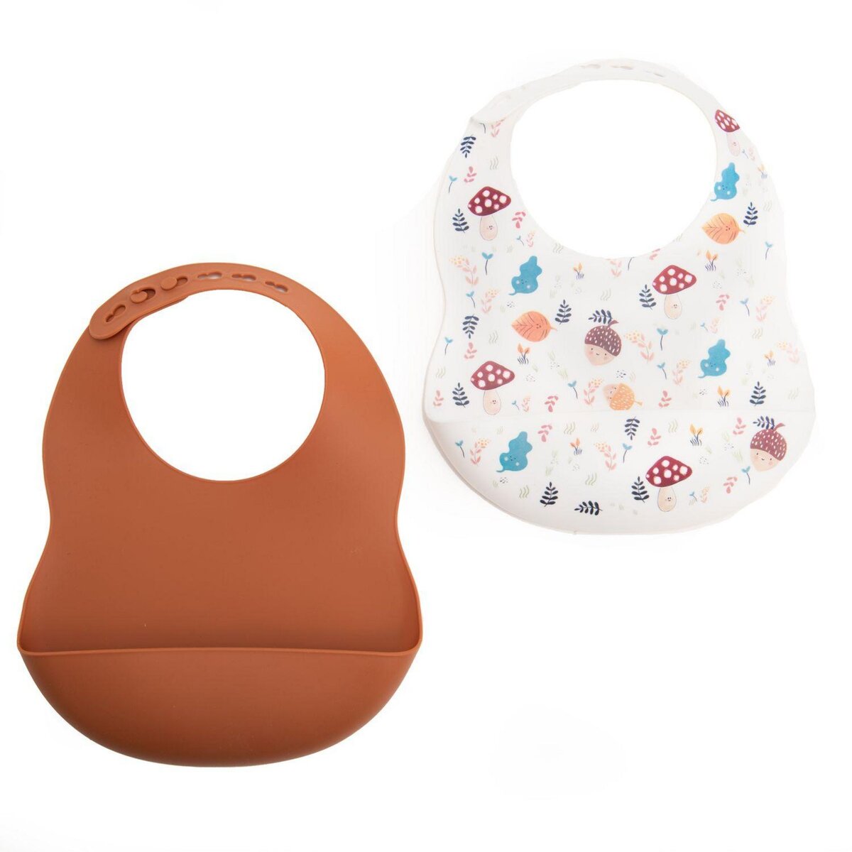 Amadeus Lot de 2 bavoirs Champignons et Safran