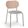 Voir la diapositive 6 : Paris Prix Lot de 4 Chaises Empilables Tissu  Kane  84cm Beige