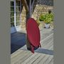 Voir la diapositive 4 : DCB GARDEN Table de jardin ronde pliante - 4/6 places - Aluminium - Rouge carmin - MARIUS