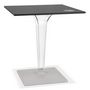Voir la diapositive 1 : Paris Prix Table Carrée Intérieur & Extérieur  Summer  71cm Noir