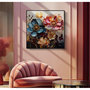 Voir la diapositive 6 : Paris Prix Tableau Imprimé Déco  Narcy  82x82cm Multicolore
