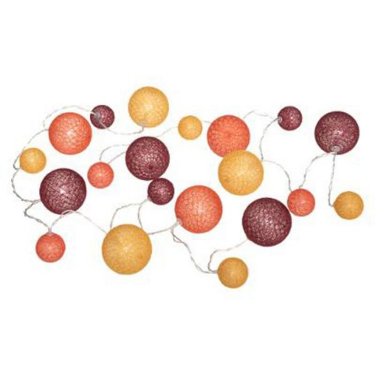 ATMOSPHERA Guirlande Lumineuse Led  20 Boules  210cm Multicolore