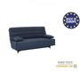 Voir la diapositive 3 : MARKET24 Banquette clic clac 3 places - Tissu bleu - L199 x P96 x 103 cm - KRISTEN - Style contemporain