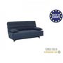 Voir la diapositive 3 : MARKET24 Banquette clic clac 3 places - Tissu bleu - L199 x P96 x 103 cm - KRISTEN - Style contemporain
