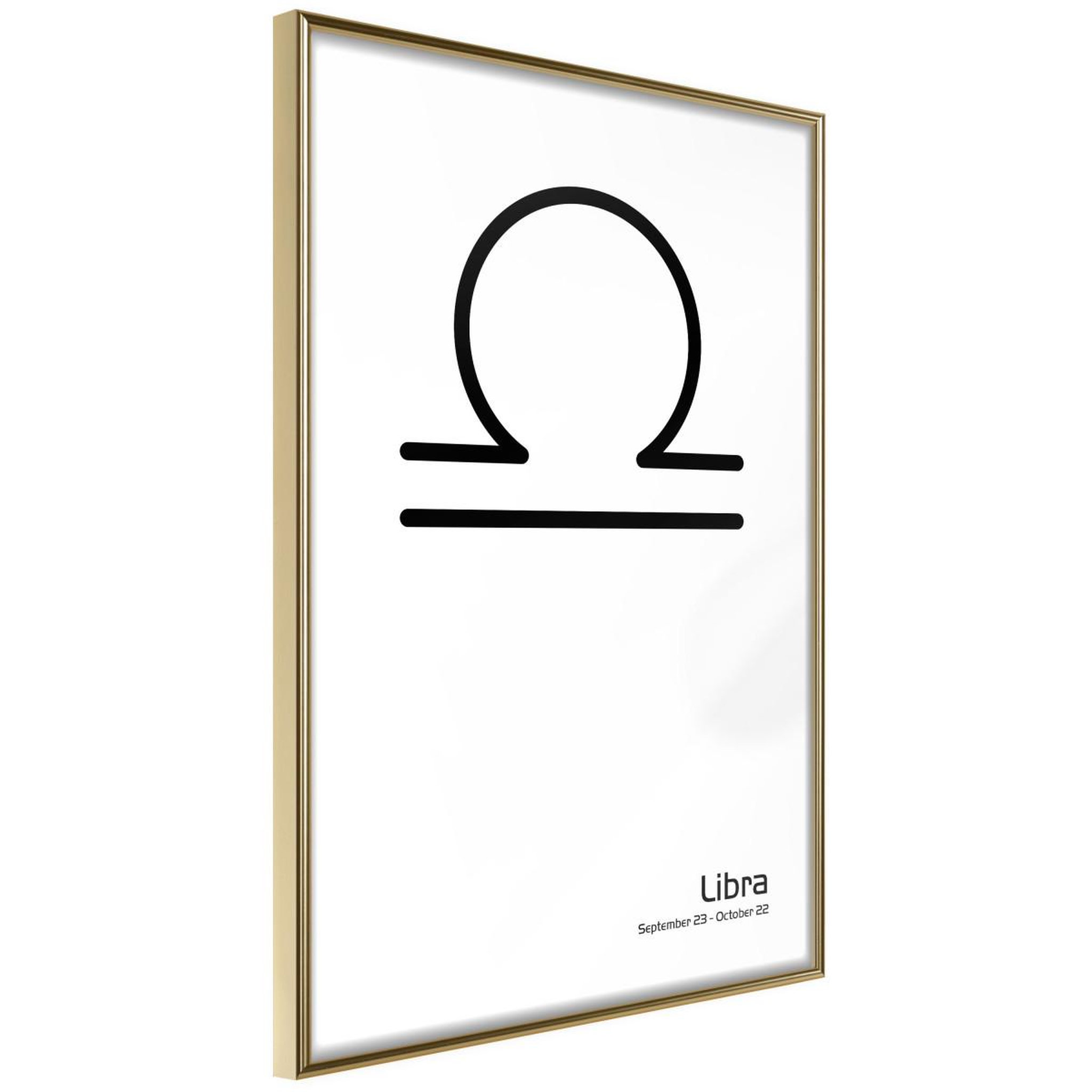 Paris Prix Affiche murale encadrée  zodiac libra ii