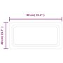 Voir la diapositive 6 : VIDAXL Miroir de salle de bain a LED 80x40 cm