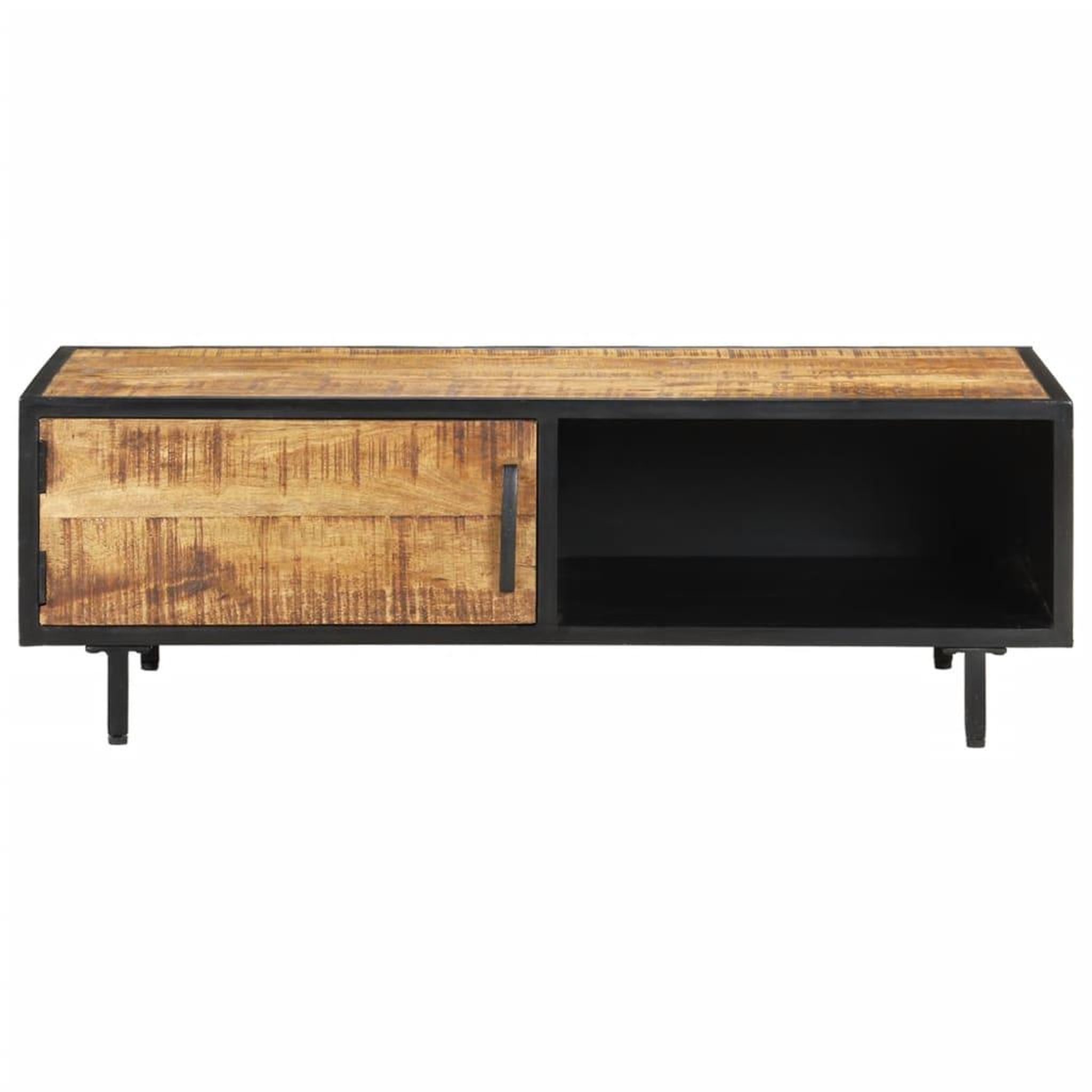 Voir la diapositive 2 : VIDAXL Table basse 105x50x35 cm bois de manguier brut