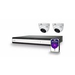 ABUS Set pour camera de surveillance 6 canaux + 2 cameras Dome