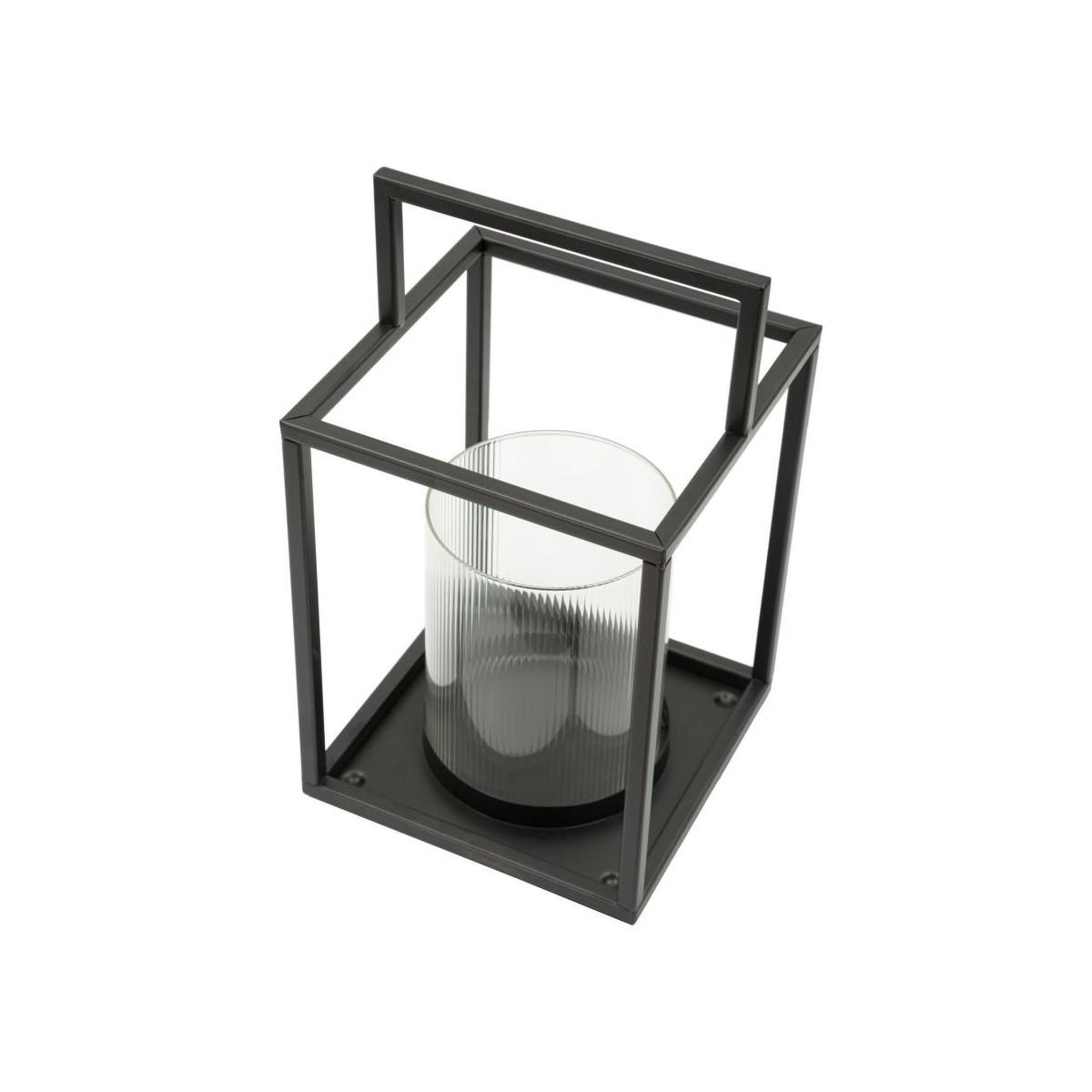Voir la diapositive 3 : Paris Prix Lanterne en Métal  Simply Open  31cm Noir