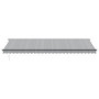 Voir la diapositive 3 : VIDAXL Auvent manuel retractable anthracite et blanc 600x350 cm