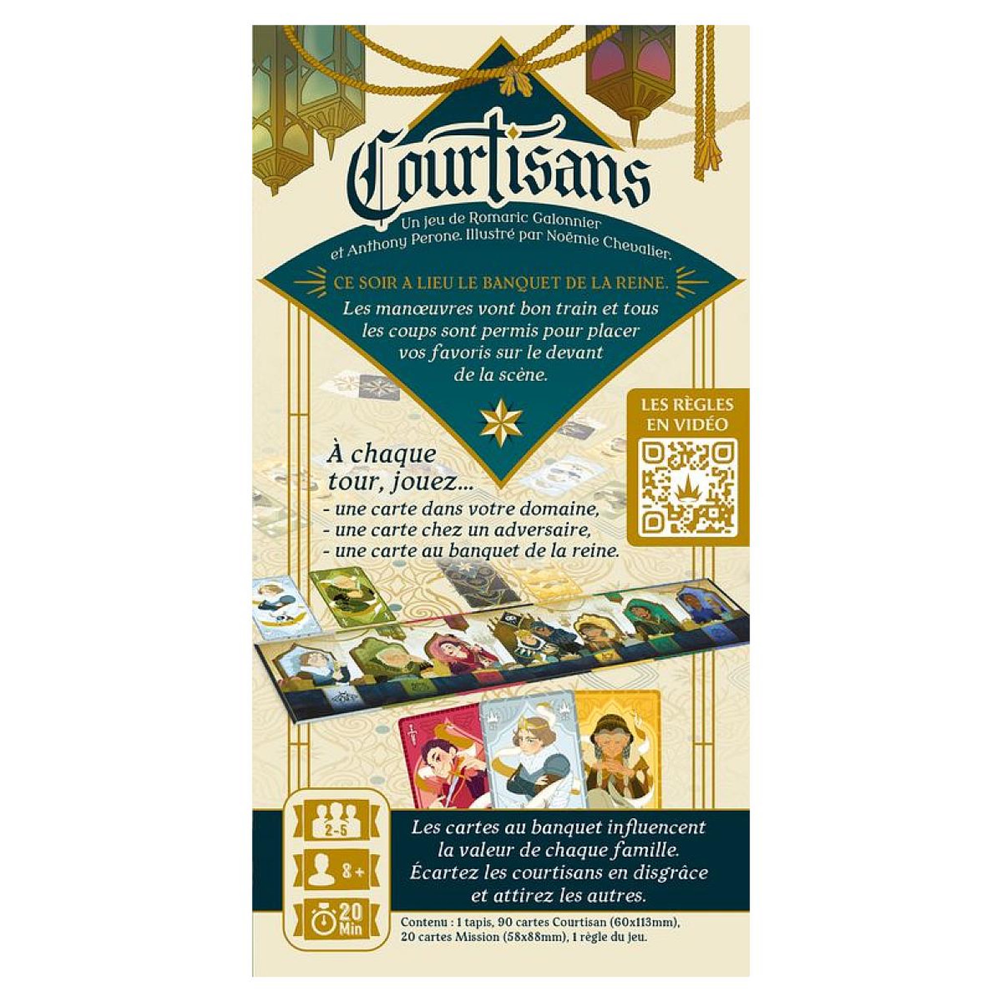 Voir la diapositive 2 : Blackrock Editions Courtisans le jeux de strategie