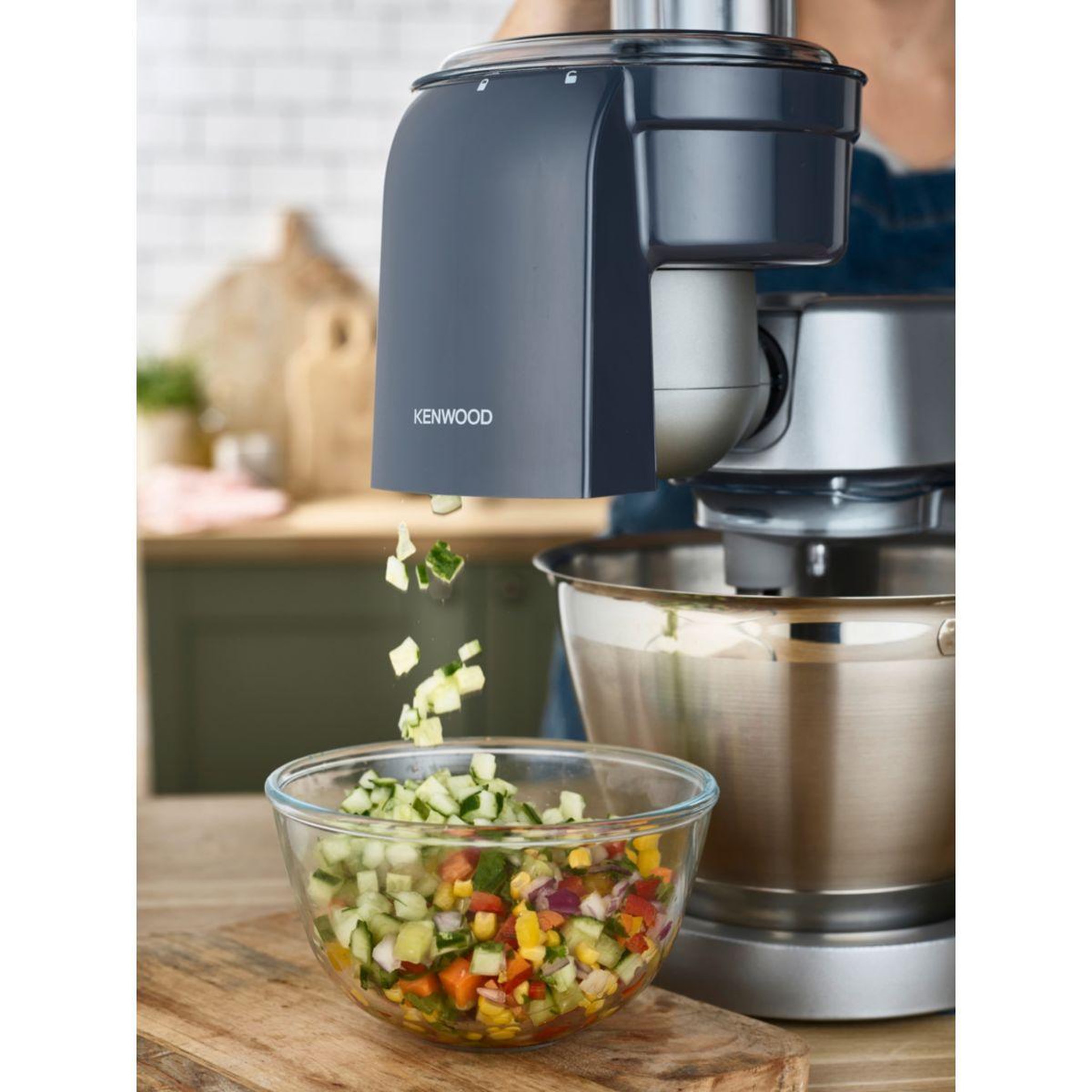 Voir la diapositive 5 : KENWOOD Découpe KAX400PL Accessoire à brunoise