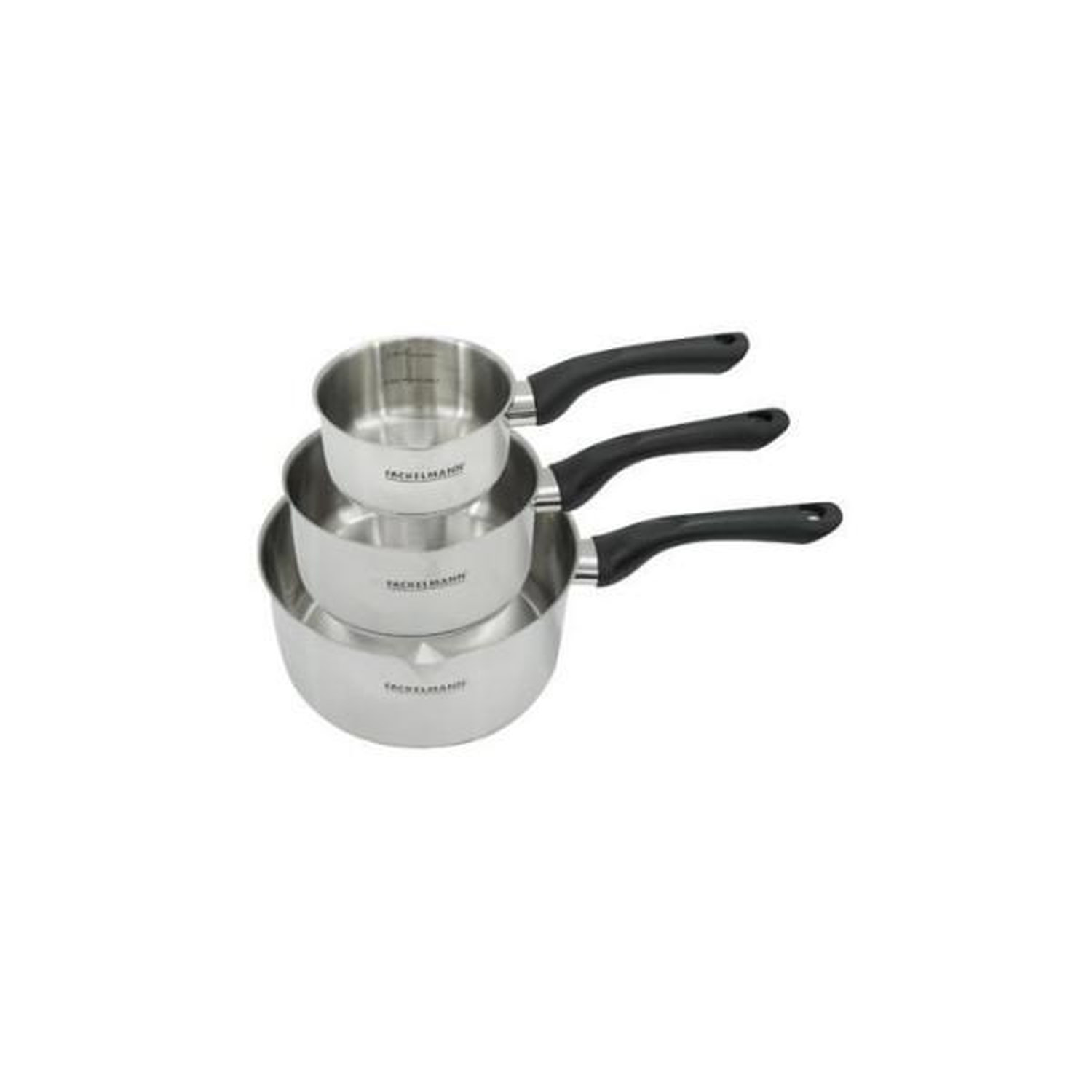 Set 3 casseroles 12 16 et 20 cm en inox Fackelmann Geneva - vue 2