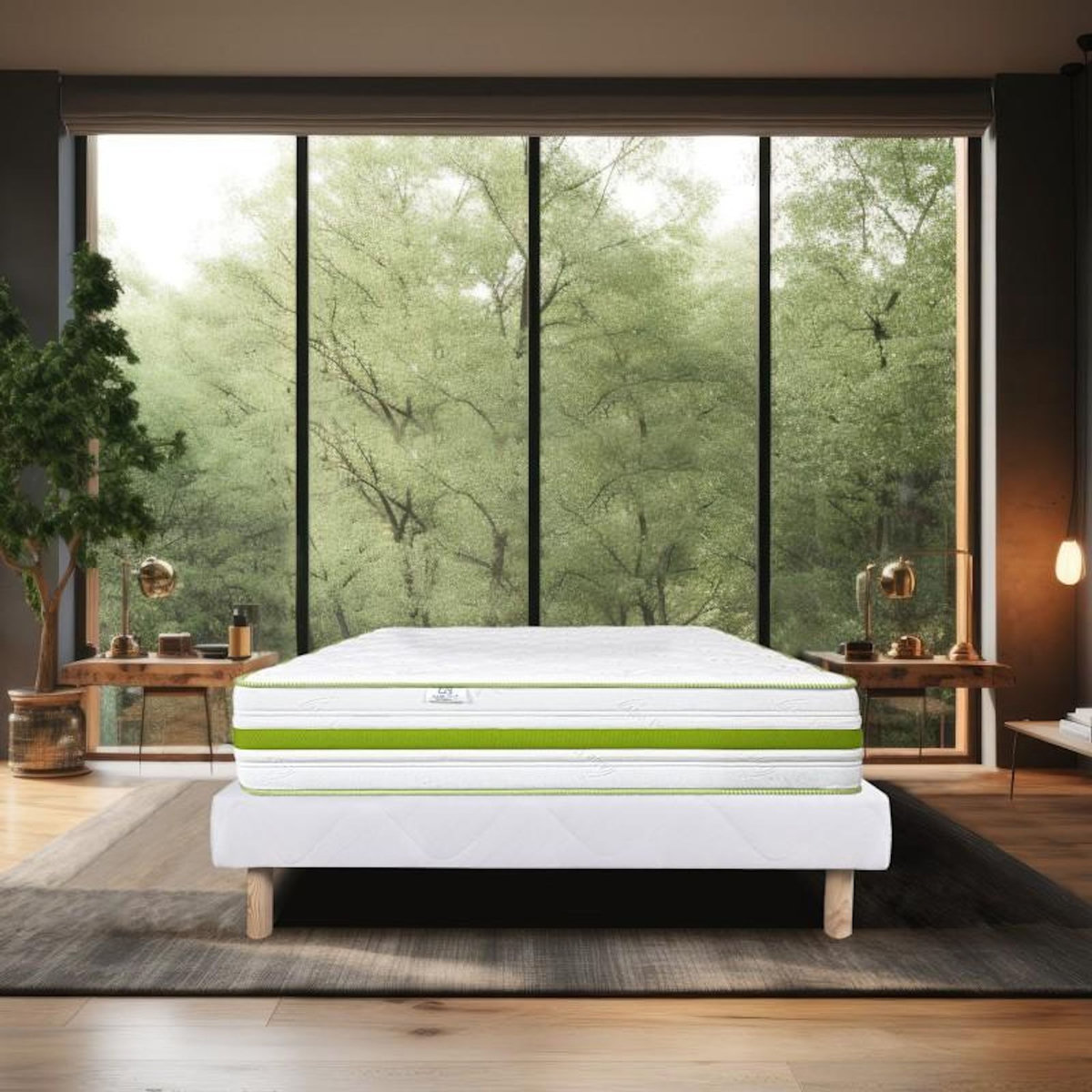 LUXURY LITERIE Ensemble literie mousse, Rêverie Ferme, Blanc