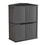 Voir la diapositive 4 : INTEC Abri de jardin 4 portes 151 x 83 x H200 cm Coffre de rangement Armoire d'extérieur INTEC