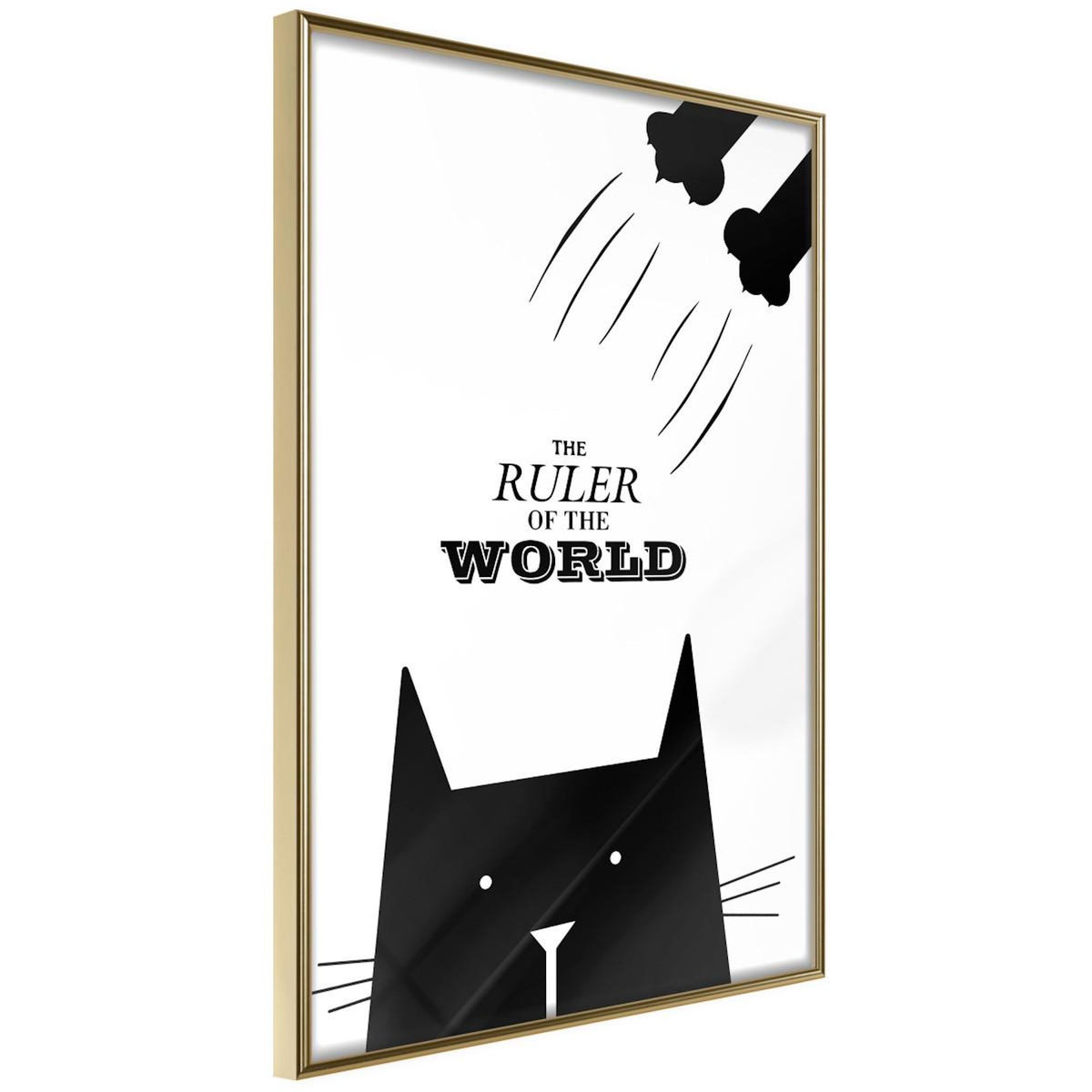 Paris Prix Affiche Murale Encadrée  Bossy Cat