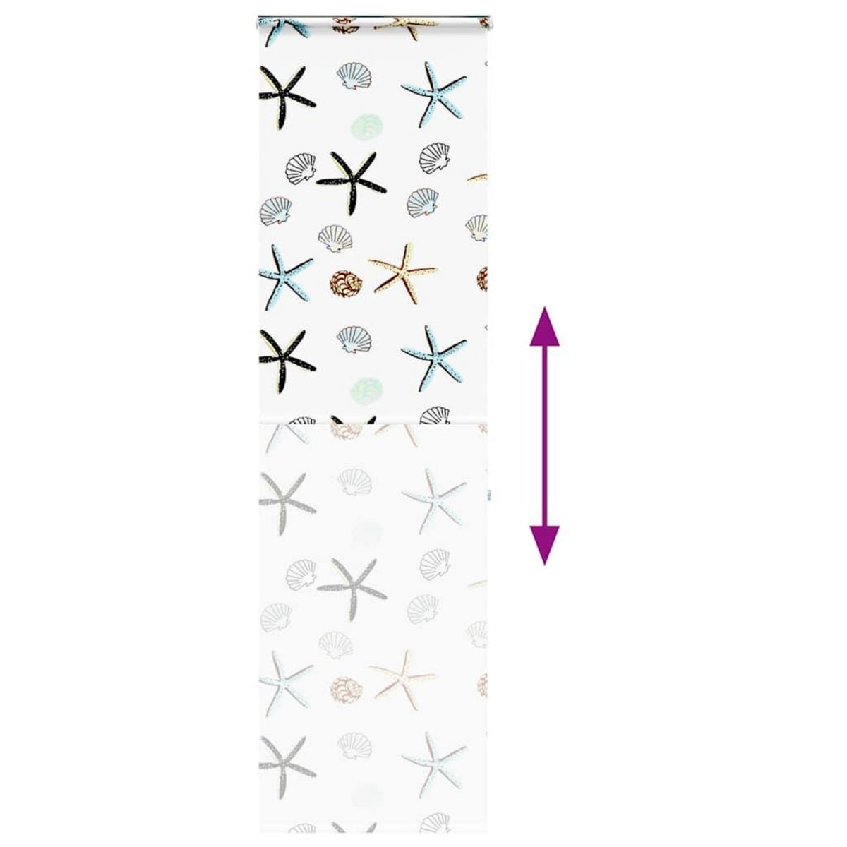 VIDAXL Store enrouleur de douche avec cassette largeur du tissu 66 cm