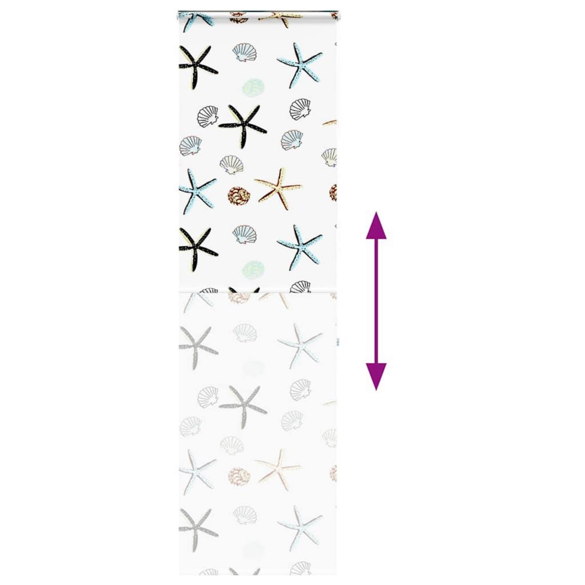 VIDAXL Store enrouleur de douche avec cassette largeur du tissu 66 cm