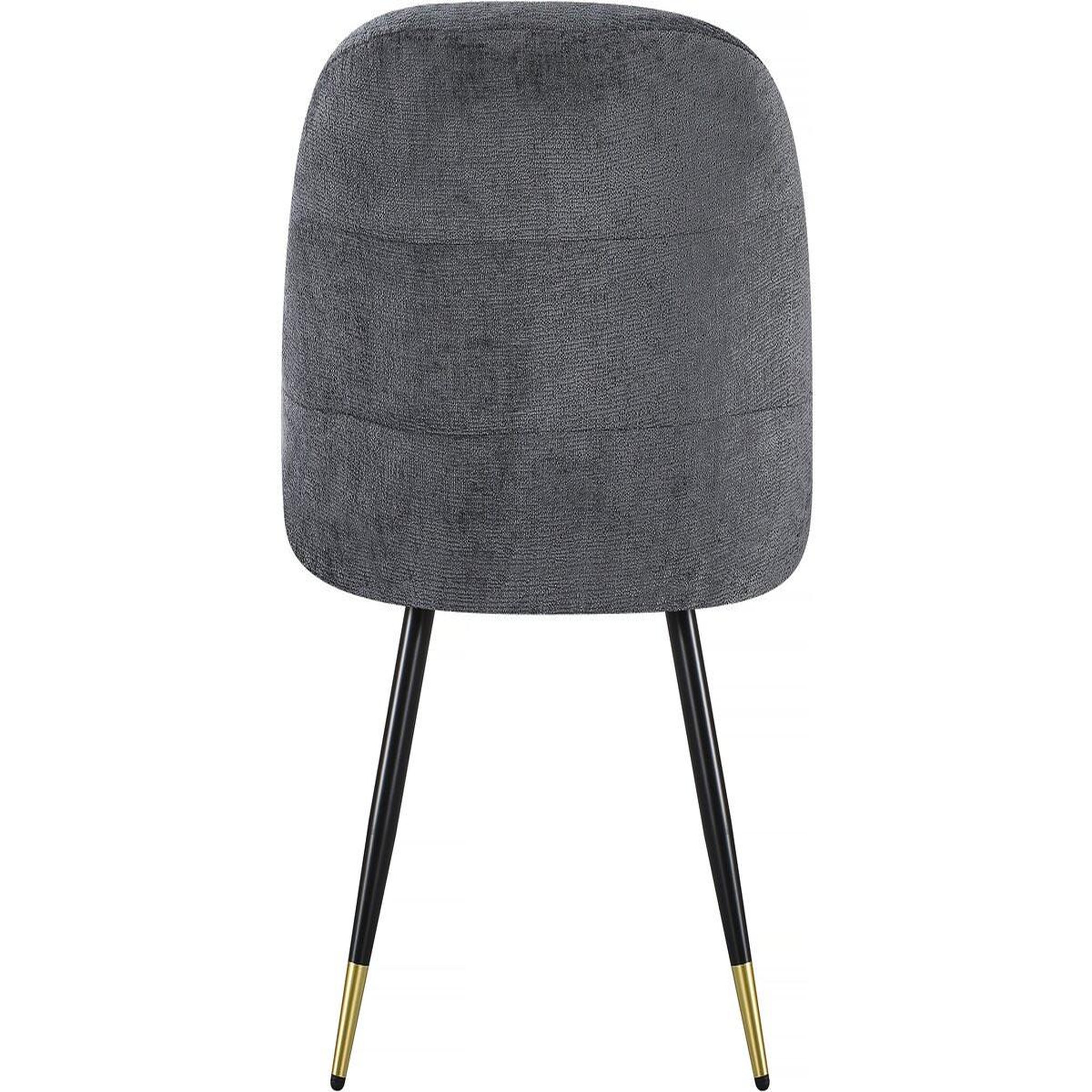 Voir la diapositive 6 : Habitat et Jardin Lot de 2 chaises en tissu  harmony  - 54 x 57 x 90 cm - gris