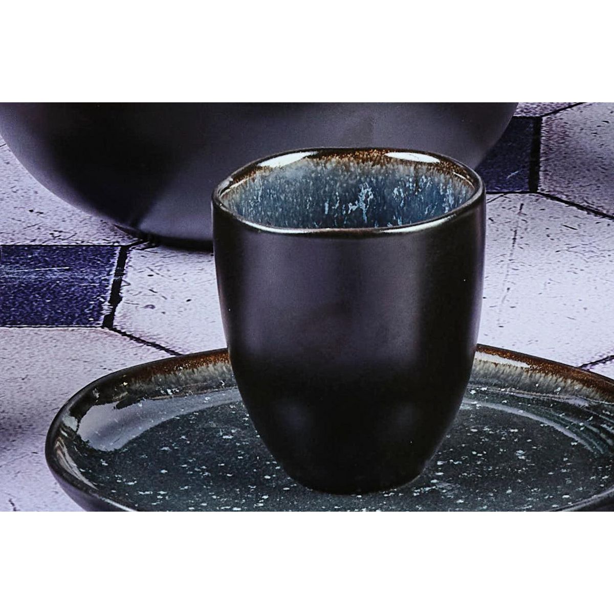 BJORN Tasse IRIS 15cl - 6 pièces - Bleu nuit