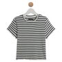 Voir la diapositive 1 : INEXTENSO T-shirt manches courtes à rayures collection ado fille