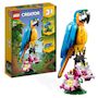 Voir la diapositive 2 : LEGO Creator  31136 - Le perroquet exotique, Jouet de Construction, Figurines Animaux de la Jungle, avec Grenouille et Poisson