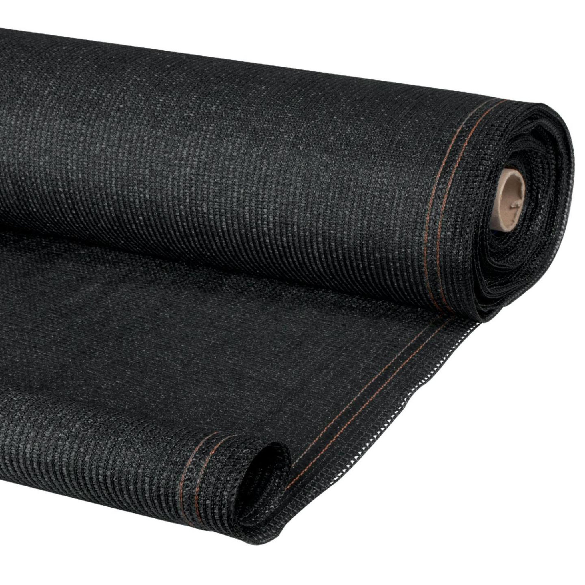 ID MARKET Brise vue renforcé 1,5 x 10 m noir 220 gr/m² luxe pro