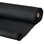 ID MARKET Brise vue renforcé 1,5 x 10 M noir 220 gr/m² luxe PRO