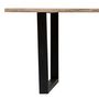 Voir la diapositive 4 : ATMOSPHERA Table à manger en bois pour 8 personnes SKIDAL - Marron et noir