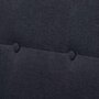 VIDAXL Sofa a 2 places avec accoudoirs acier et tissu gris fonce