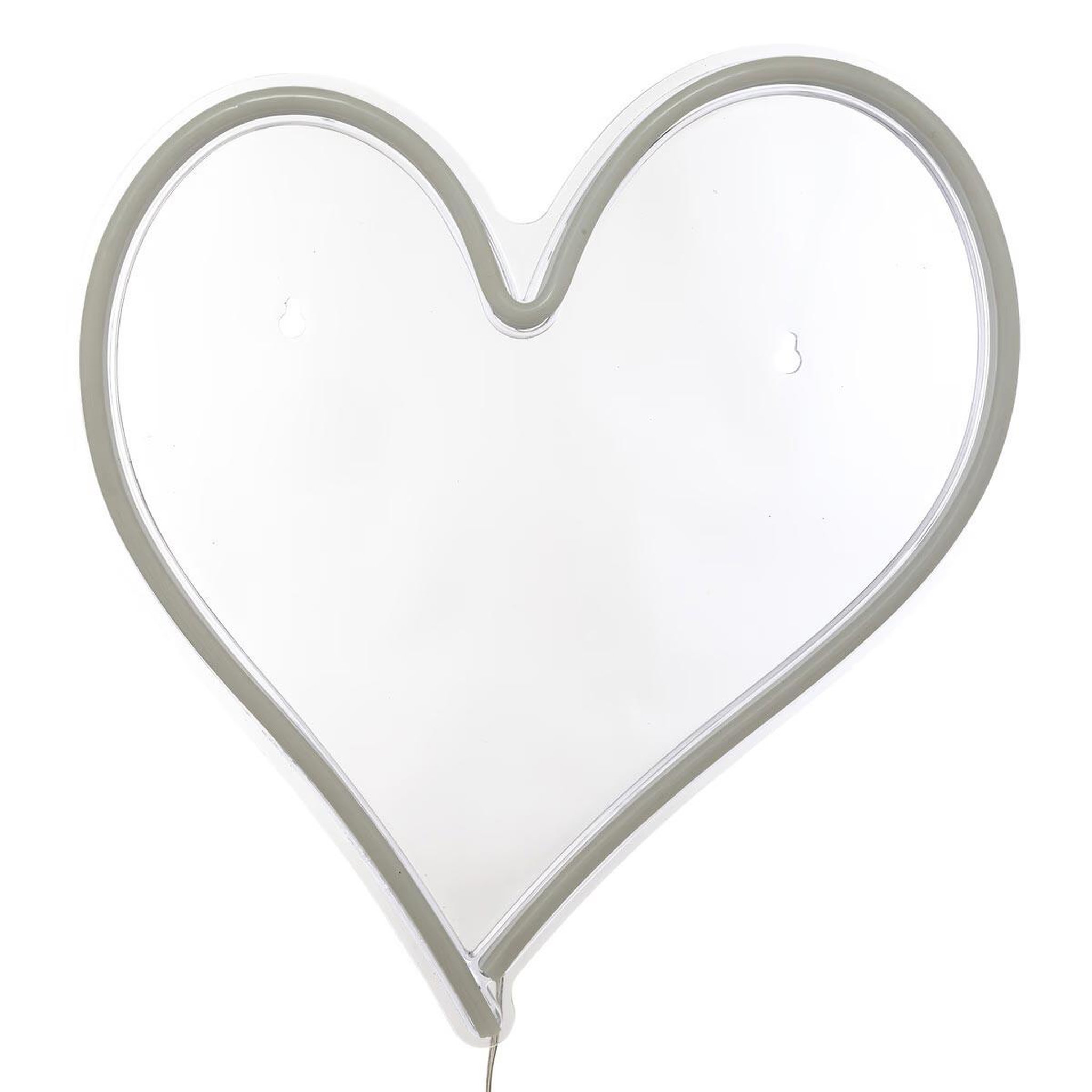 Voir la diapositive 2 : ATMOSPHERA Lampe murale néon led  cœur  34cm rouge
