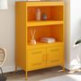 Voir la diapositive 1 : VIDAXL Buffet haut jaune moutarde 68x39x113 cm acier