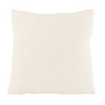 Paris Prix Coussin Déco Bouclette  Teddy  45x45cm Blanc