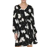 JACQUELINE DE YONG Robe /Blanche Fleurs Femme JDY Base. Coloris disponibles : Noir